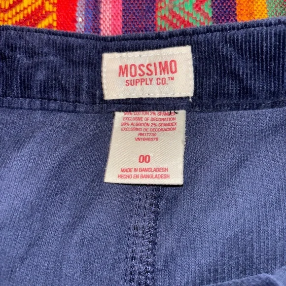 Mossimo Supply Co. Navy Skirt with Floral Embroidery - Picture 5 of 5